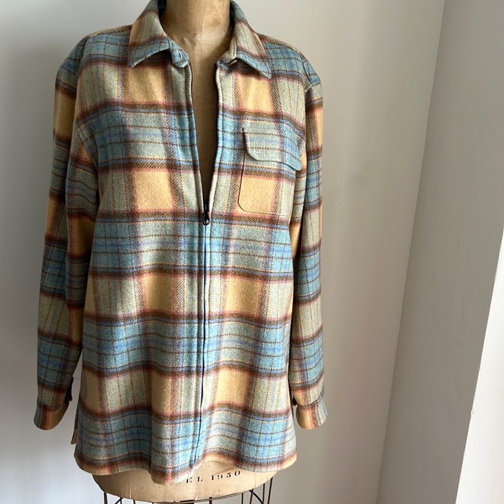 VINTAGE Pendleton 100% wool shirt jacket L